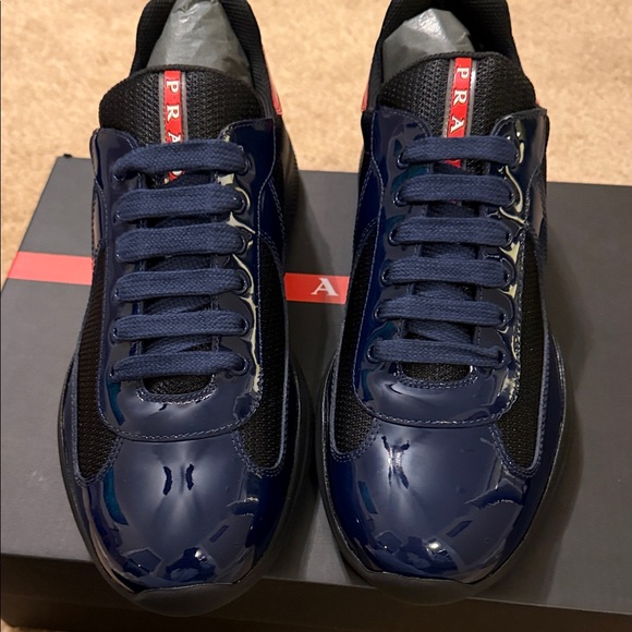 Prada Navy and Black Sneakers